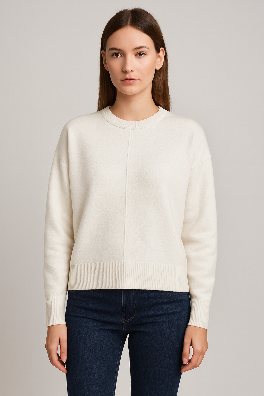 Milava™ Miękki i Klasyczny Sweter Codzienny