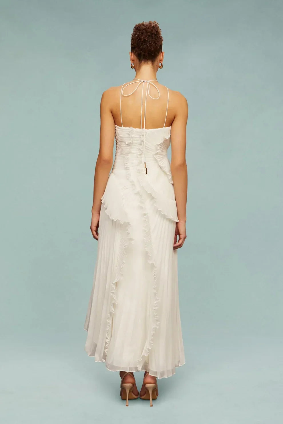 Milava™ | Alina Półsukienka z falbanką i wykończeniem zwiewnym