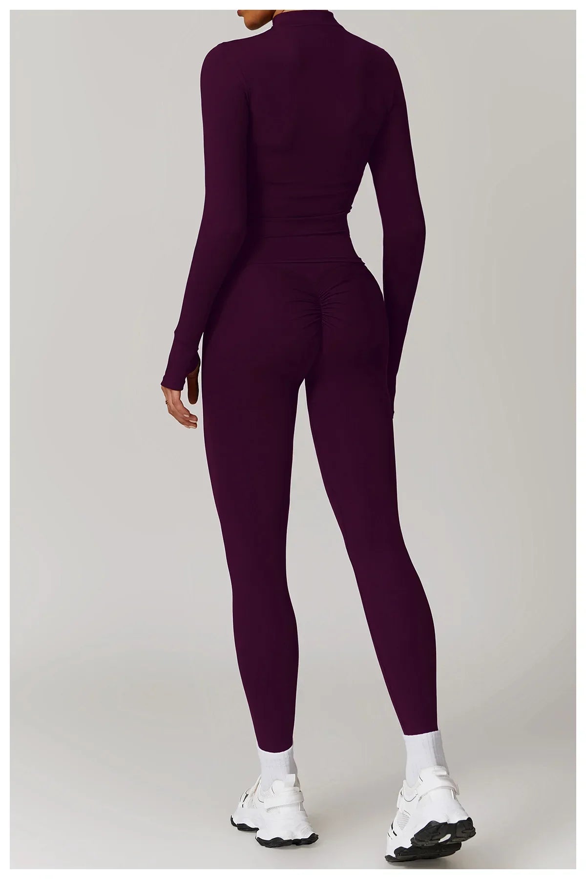 Smukła kurtka sportowa z długim rękawem do użytku na zewnątrz