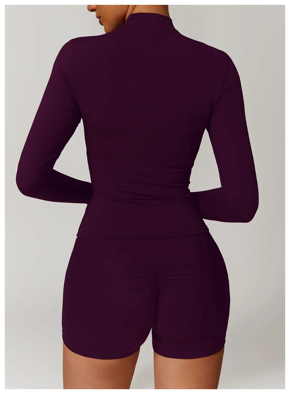 Smukła kurtka sportowa z długim rękawem do użytku na zewnątrz