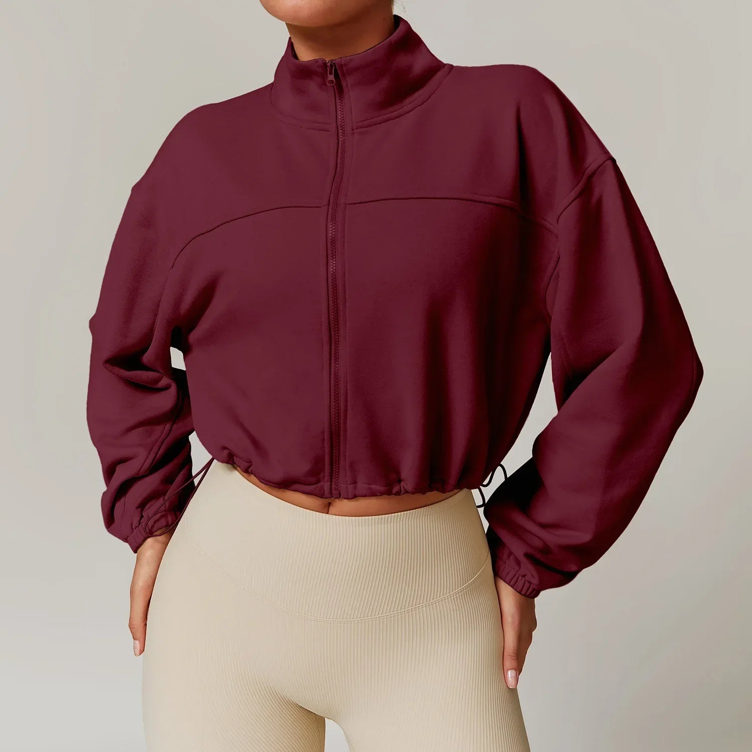 Kurtka Zipper dla Kobiet do Fitnessu