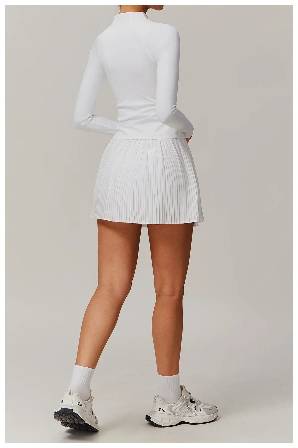 Zimowa Kurtka Fitness z Długim Rękawem o Wysokiej Elastyczności