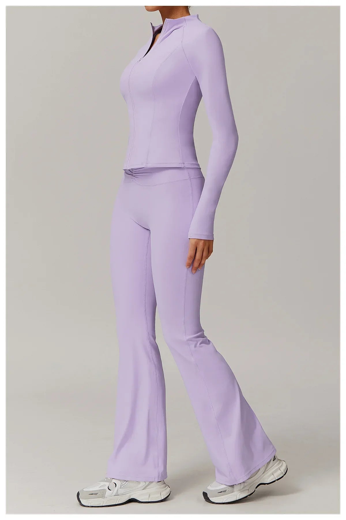 Zimowa Kurtka Fitness z Długim Rękawem o Wysokiej Elastyczności