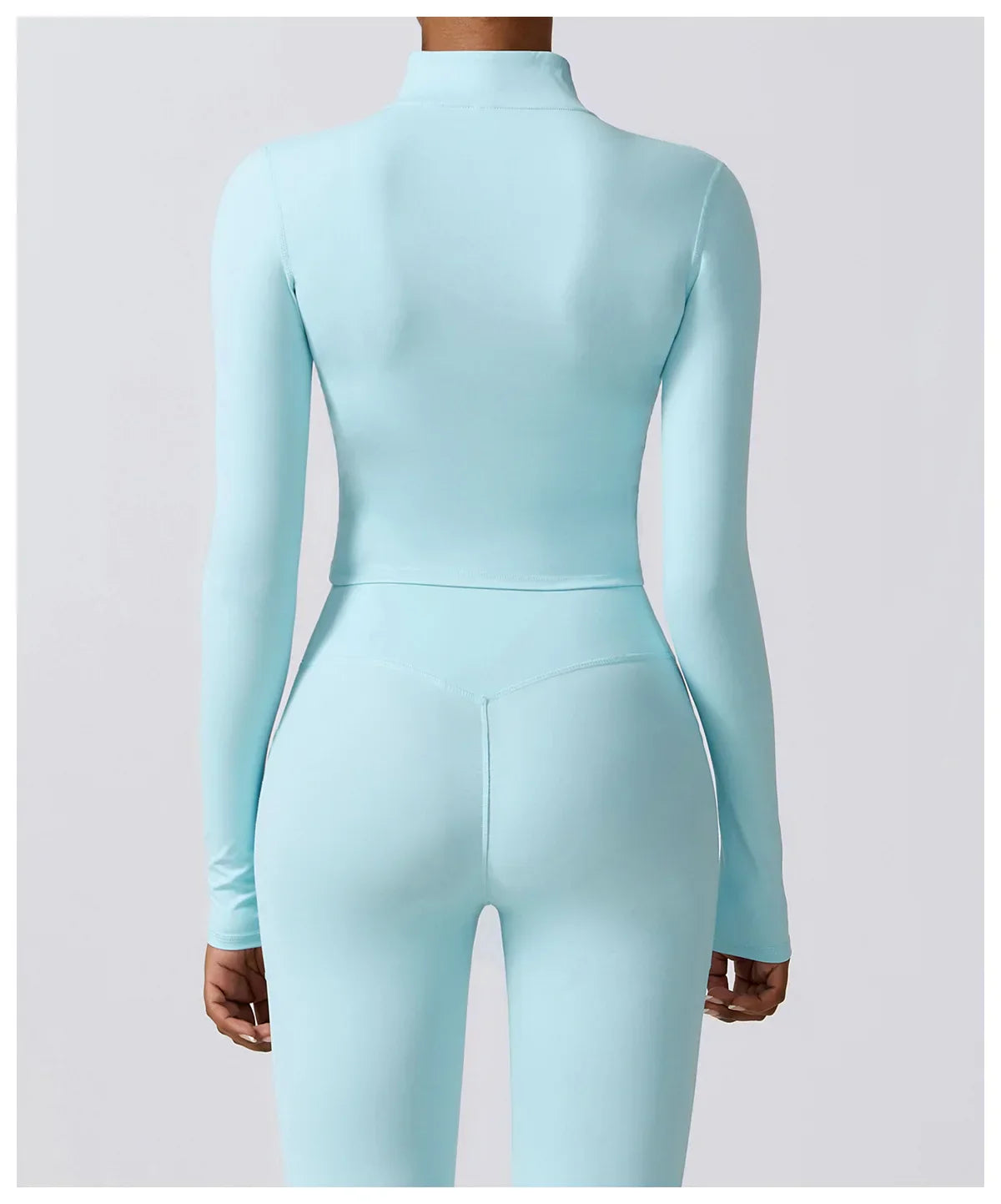 Damska kurtka z długim rękawem i zamkiem błyskawicznym