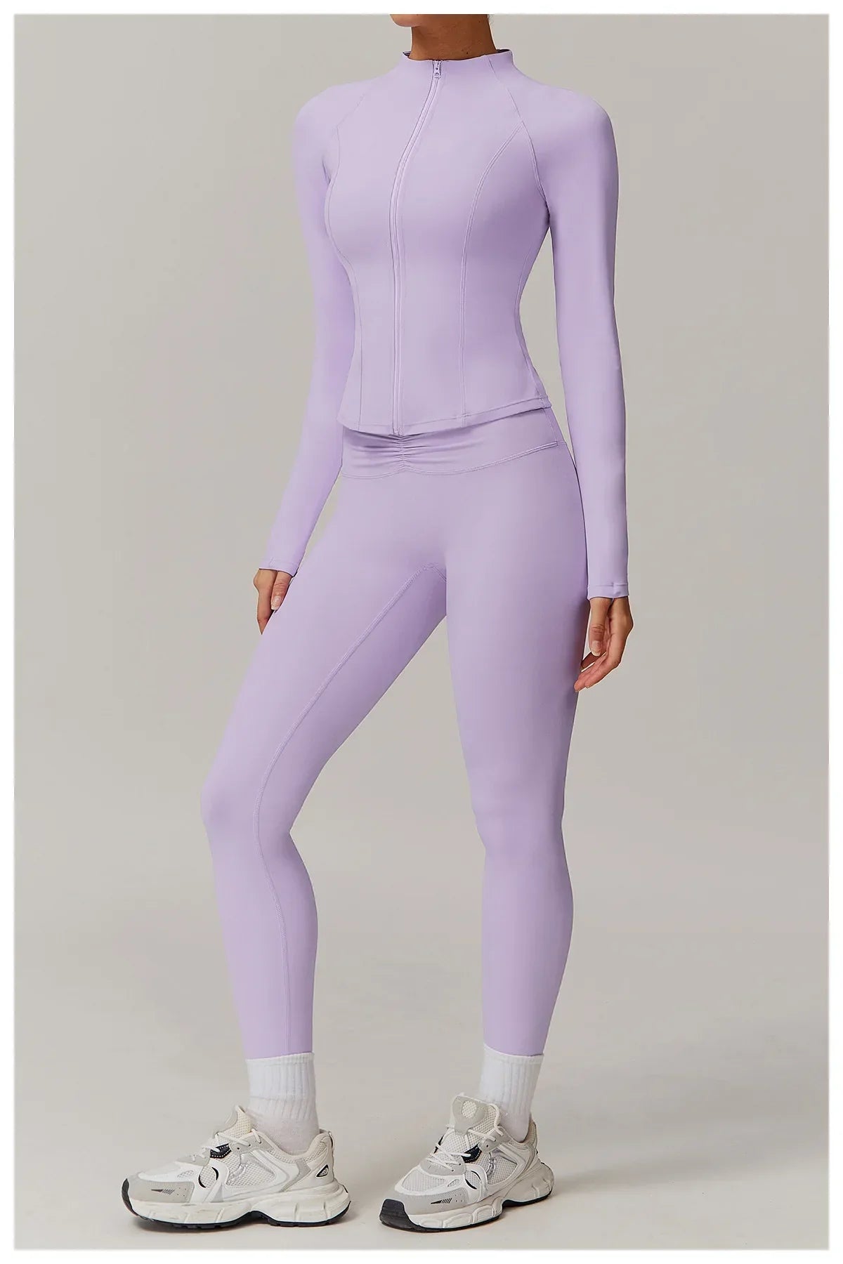 Zimowa Kurtka Fitness z Długim Rękawem o Wysokiej Elastyczności