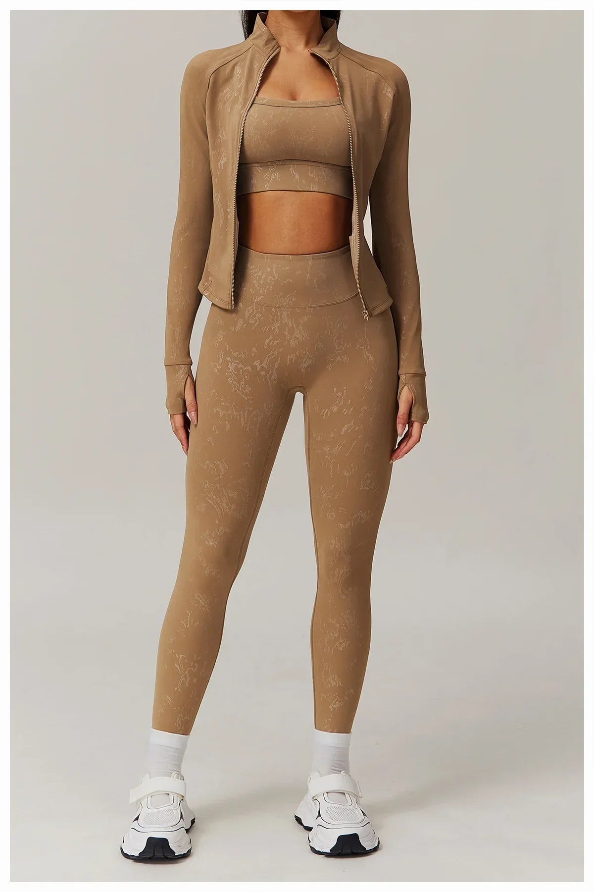 Kurtka Damska Slim z Długim Rękawem i Otworem na Kciuk