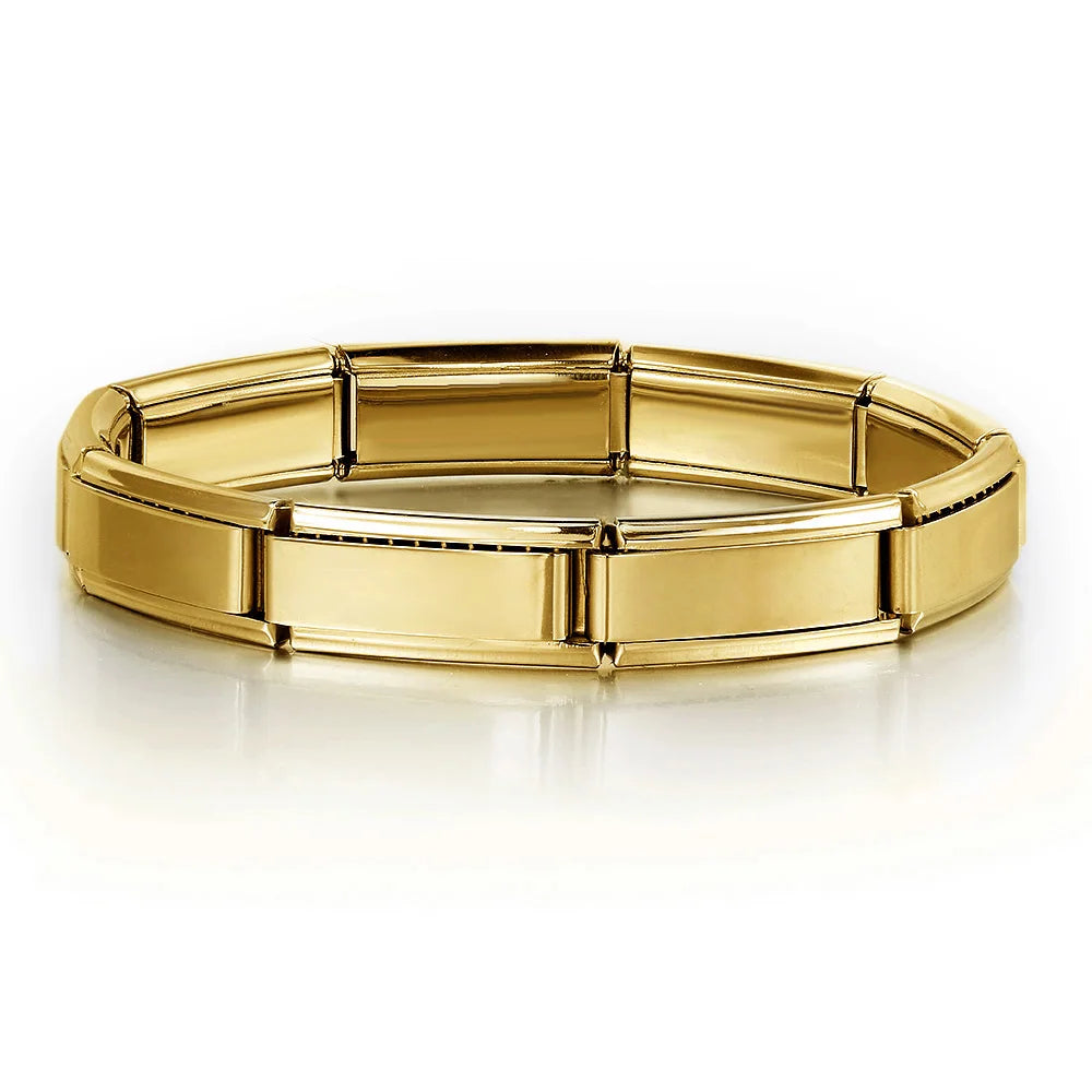 Bransoleta ze stali nierdzewnej w kolorze złotym