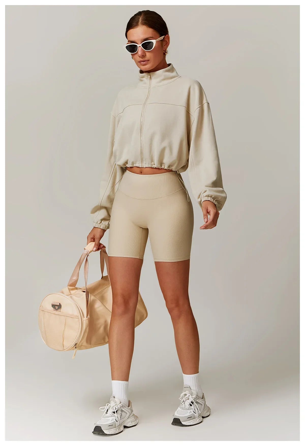 Kurtka Zipper dla Kobiet do Fitnessu