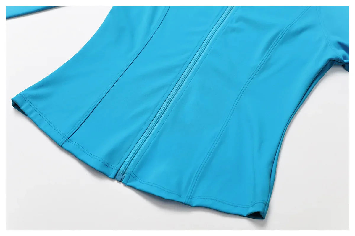 Zimowa Kurtka Fitness z Długim Rękawem o Wysokiej Elastyczności