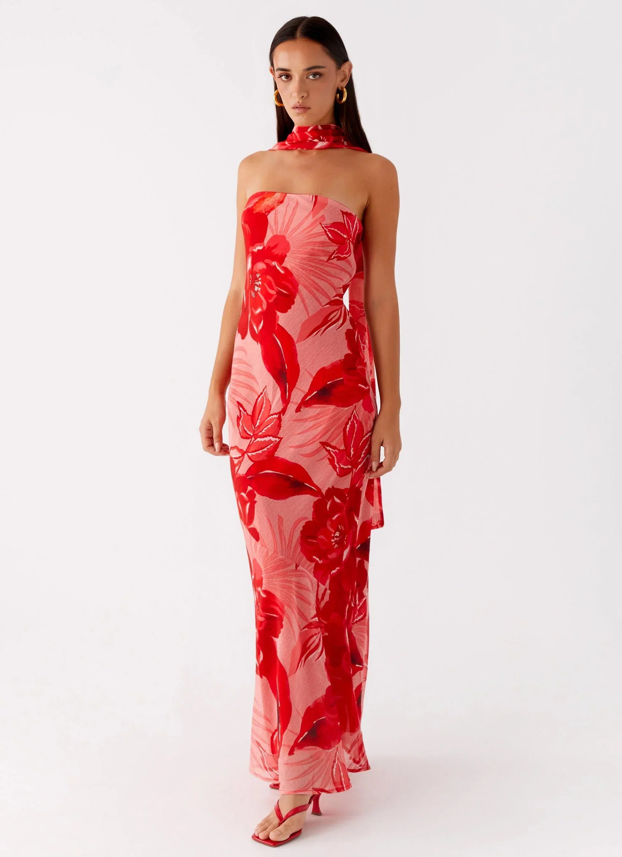 Milava™ | Rina Maxi z Pełnym Podszyciem i Szalem