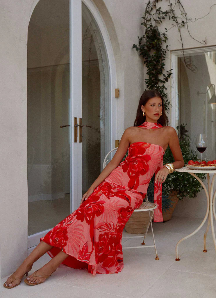 Milava™ | Rina Maxi z Pełnym Podszyciem i Szalem