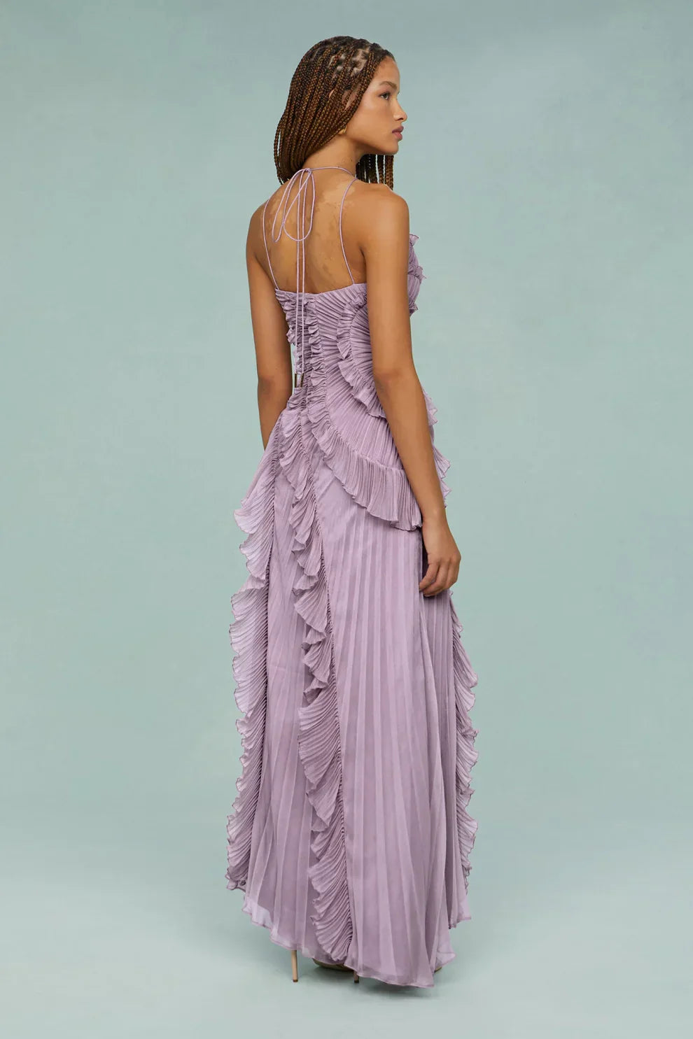 Milava™ | Alina Półsukienka z falbanką i wykończeniem zwiewnym