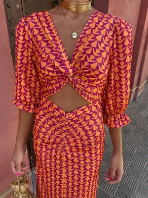 Milava™ | Letnia Sukienka z Wyrazistym Designem