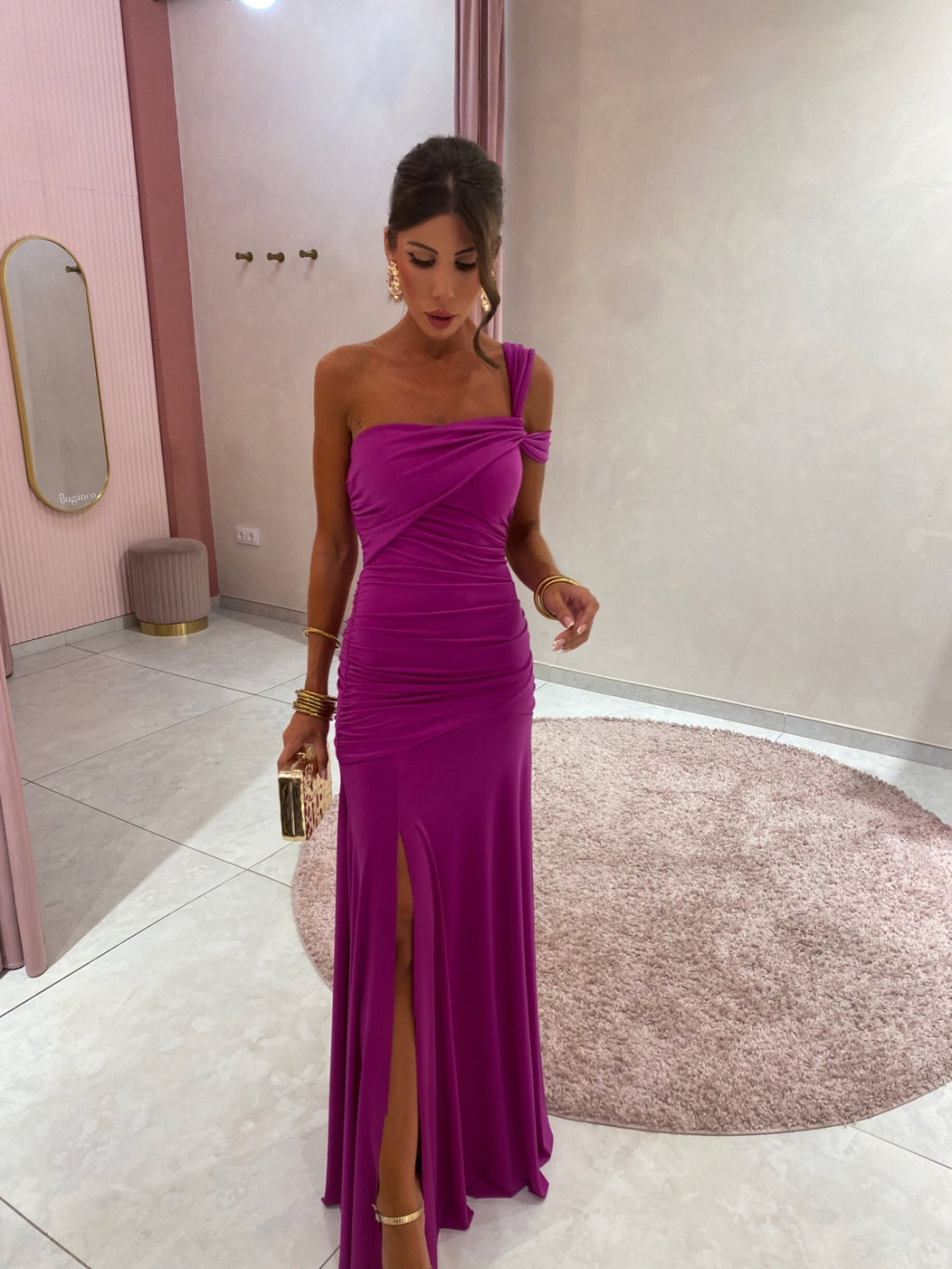 Milava™ | Asymetryczna suknia wieczorowa na jedno ramię