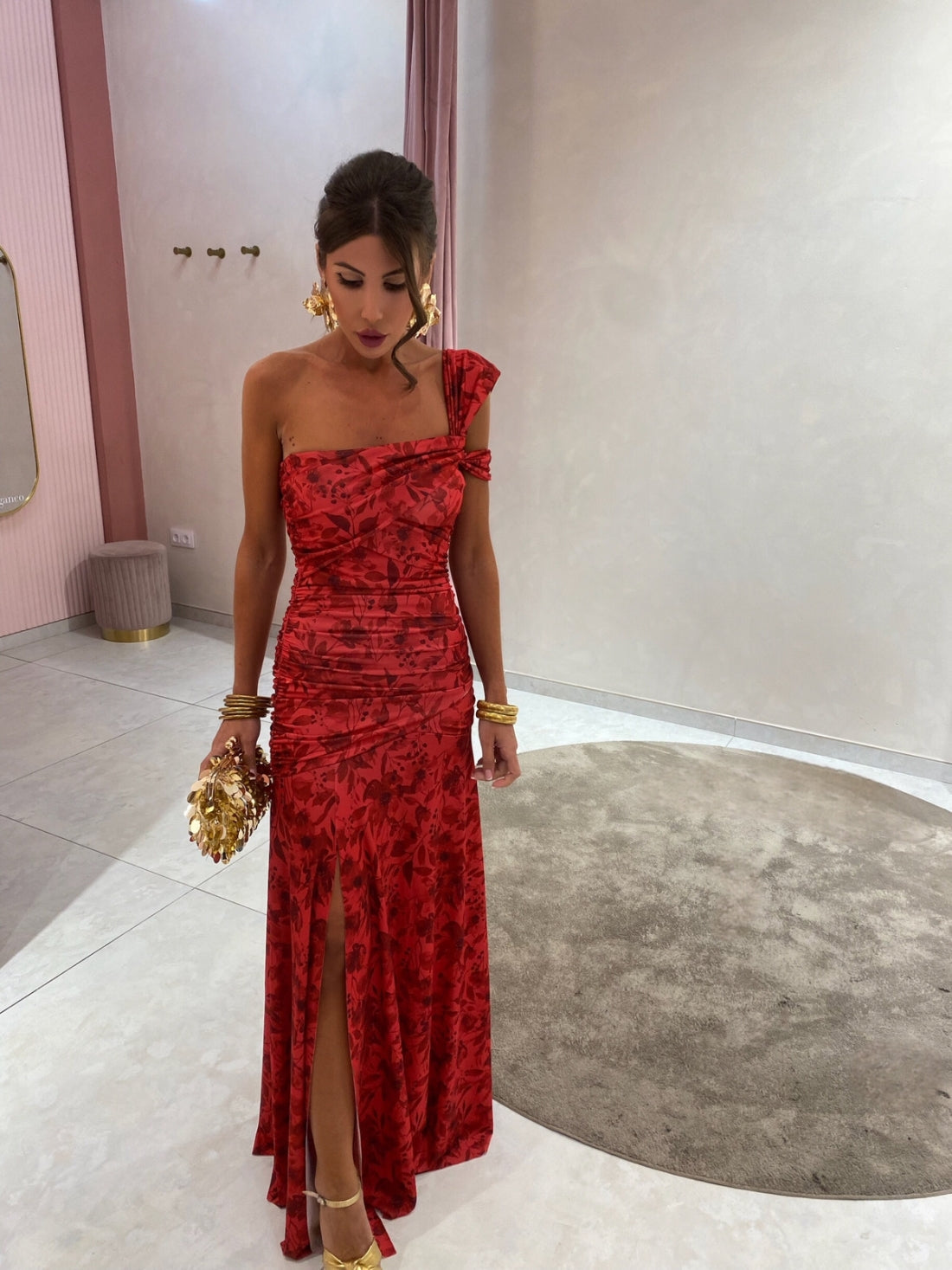 Milava™ | Asymetryczna suknia wieczorowa na jedno ramię