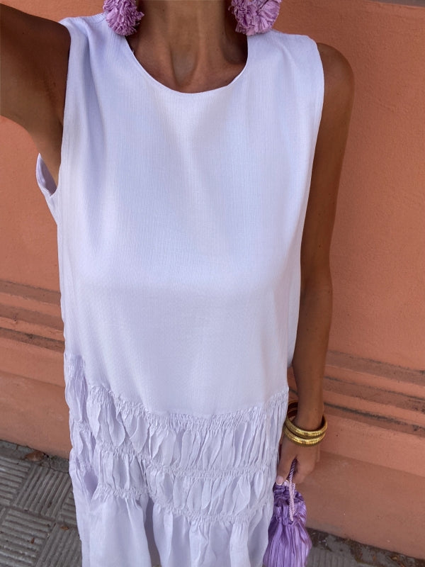 Milava™ | Midi Bezrękawnik Sukienka