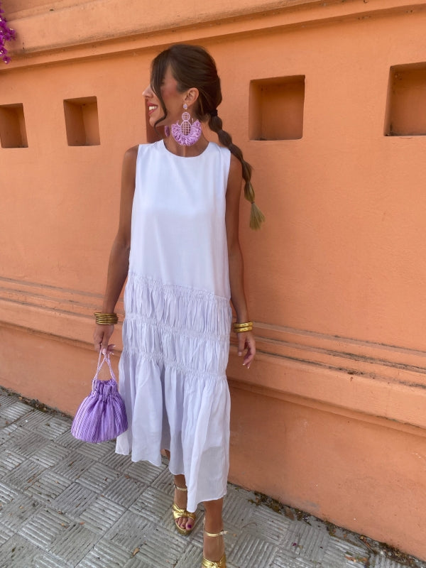 Milava™ | Midi Bezrękawnik Sukienka