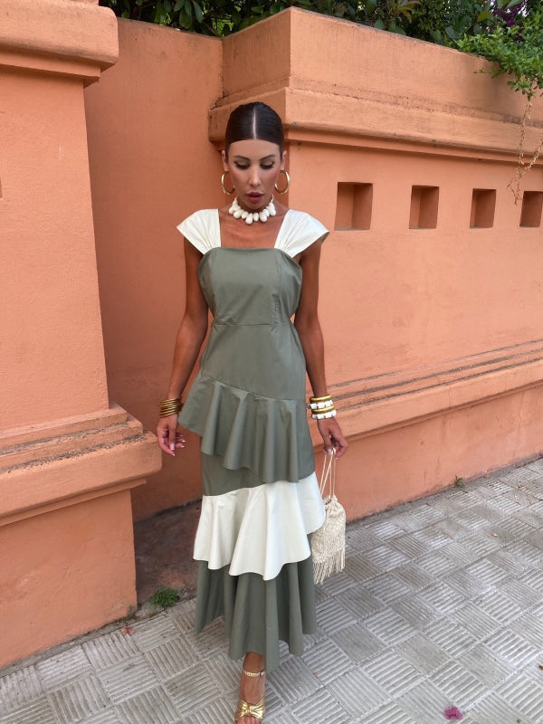 Milava™ | Stylowa Sukienka z Falbanami