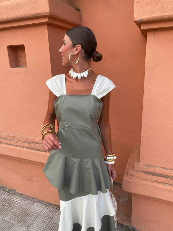 Milava™ | Stylowa Sukienka z Falbanami