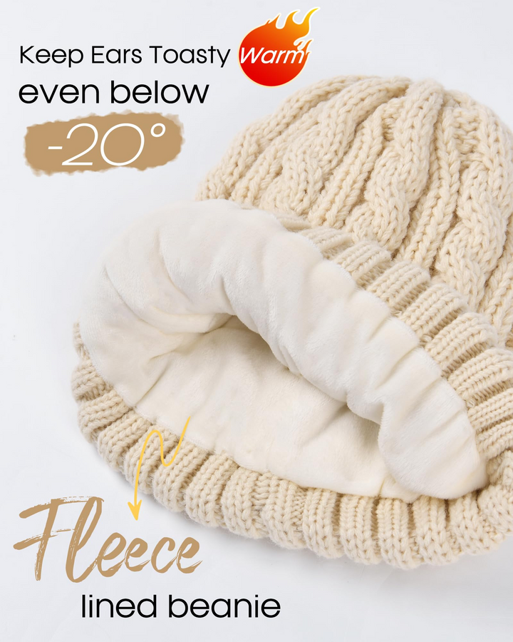 Zimowy elegancki zestaw czapka-szalik-rękawiczki