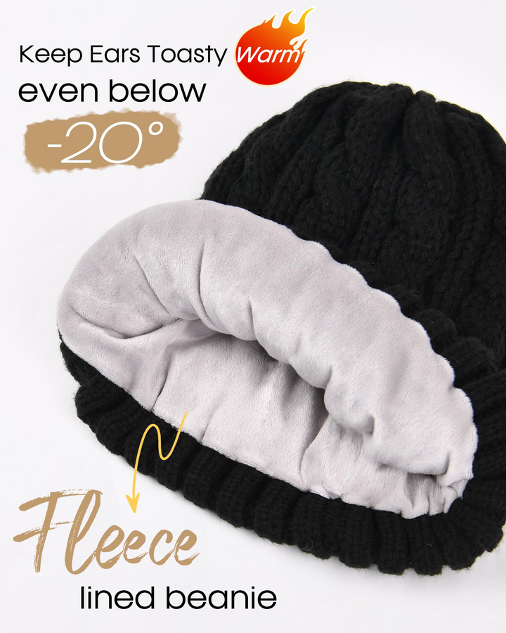 Zimowy elegancki zestaw czapka-szalik-rękawiczki