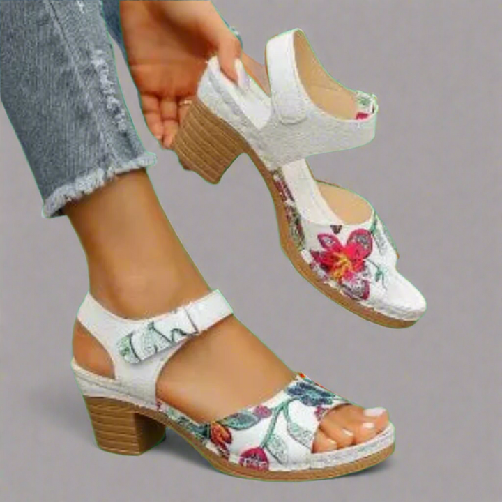 Lily - Eleganckie Sandały Peep-Toe