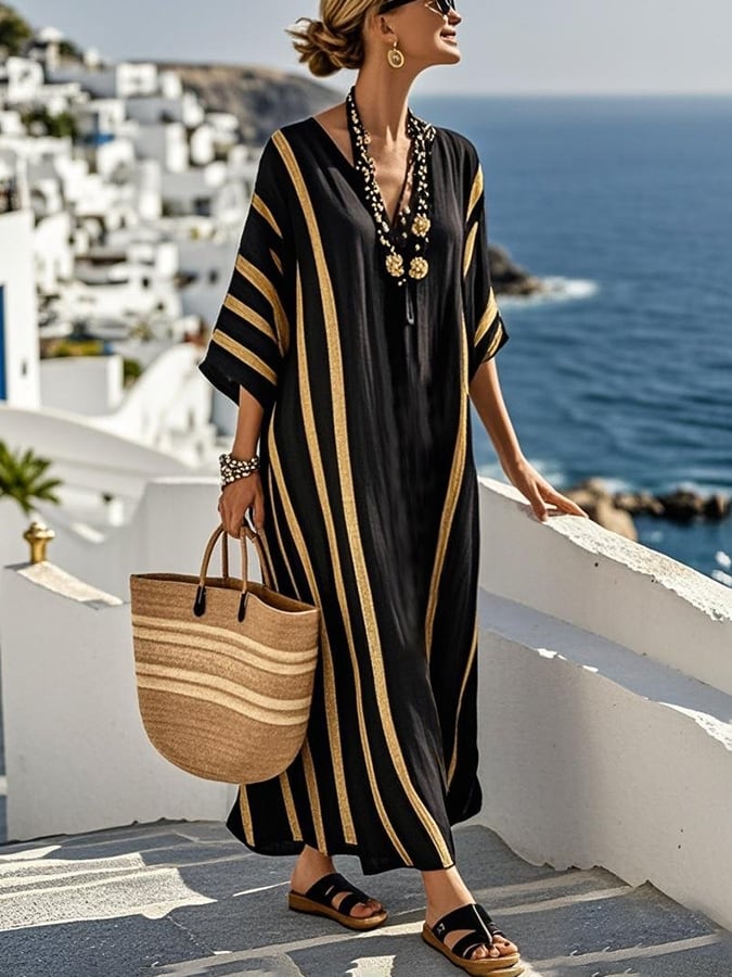 Milava™ | Pasiowana Midi Dress