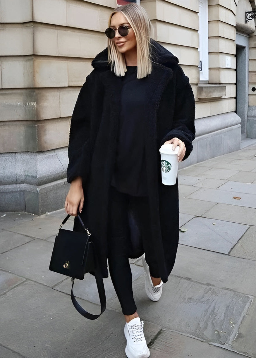 Jennifer - Stylowy i Komfortowy Płaszcz z Kapturem