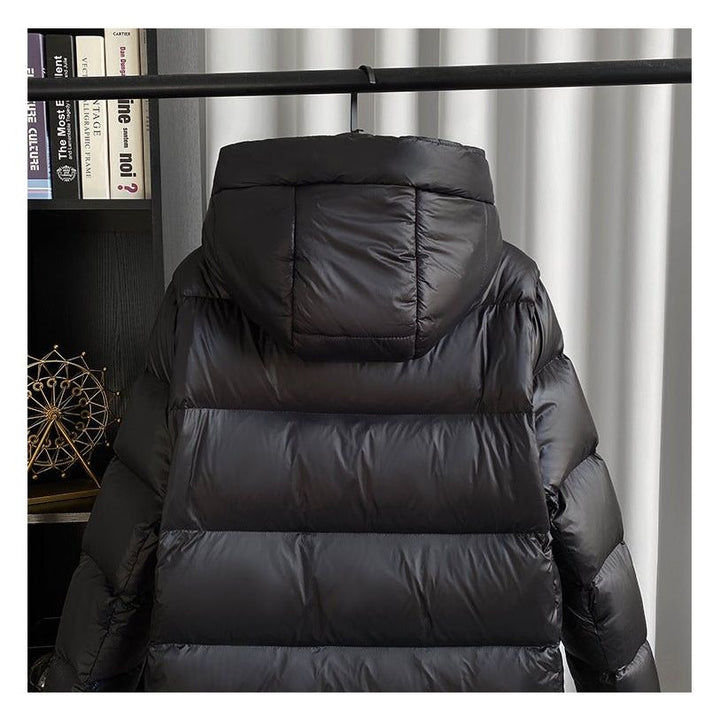 Zosia™ | Długa Pikowana Kurtka Zimowa Z Kapturem i Zamkiem