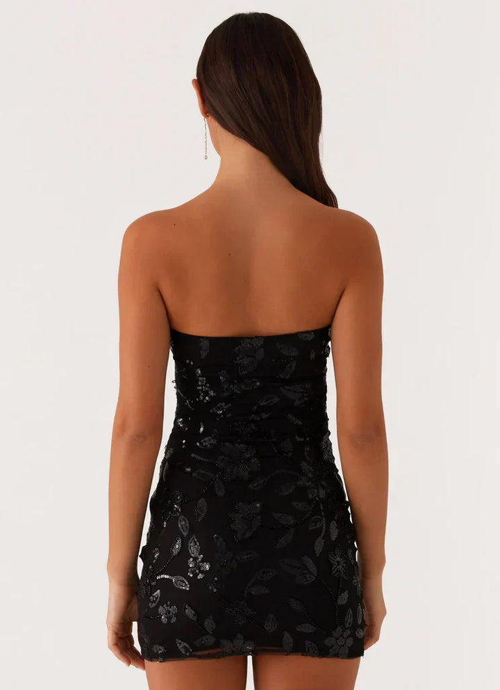 Milava™ | Mini Sukienka Aurora z Koralikami