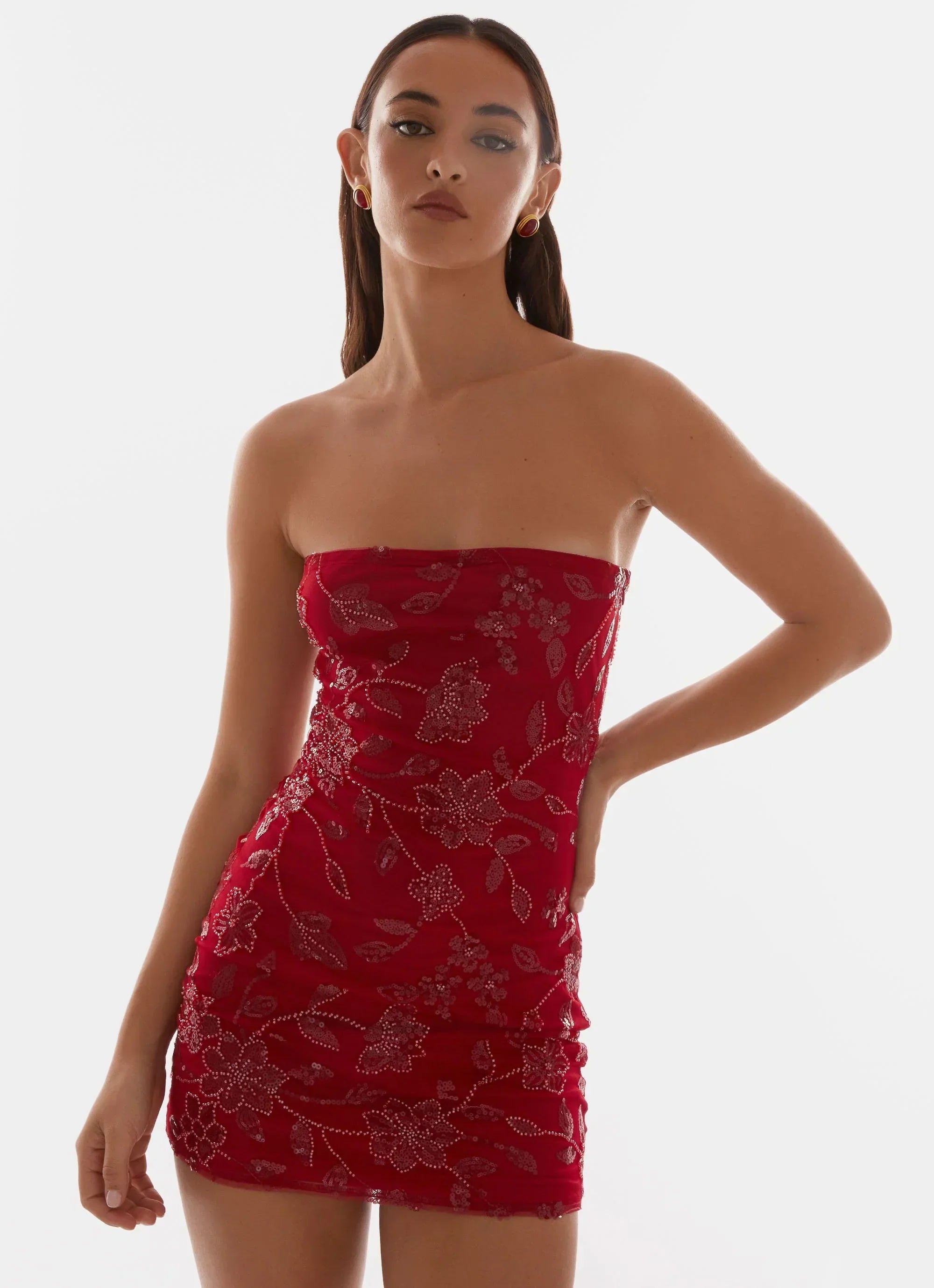 Milava™ | Mini Sukienka Aurora z Koralikami