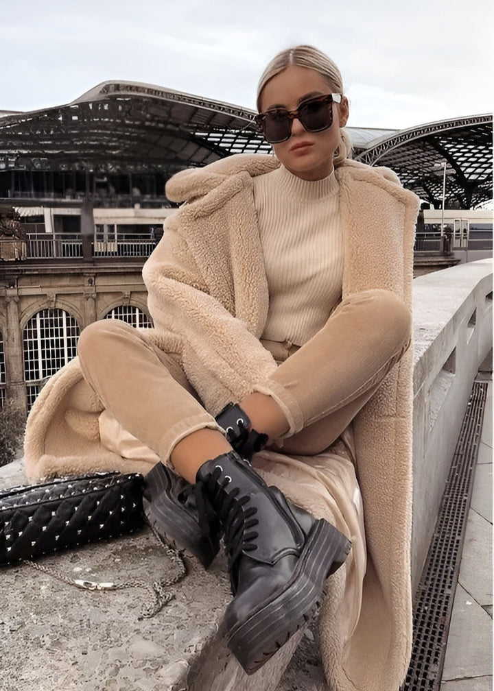 Jennifer - Stylowy i Komfortowy Płaszcz z Kapturem