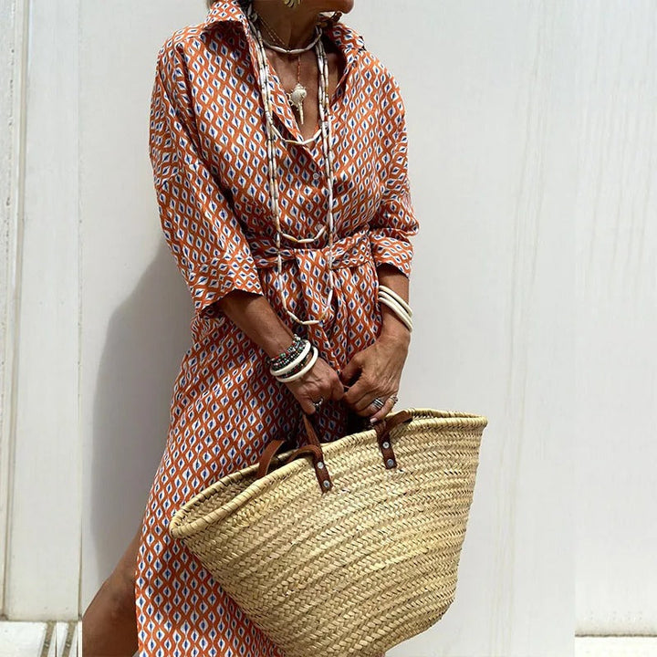 Milava™ | Sukienka koszulowa o luźnym kroju