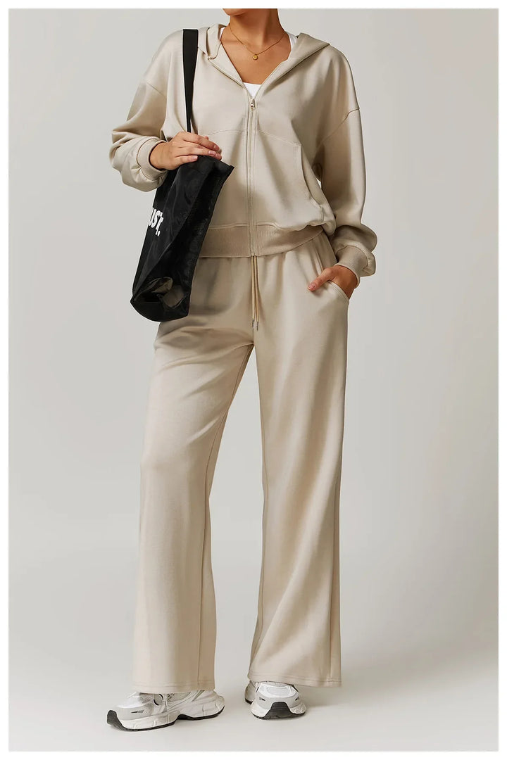 Wytrzymała Luźna Bluza z Kapturem i Długimi Rękawami