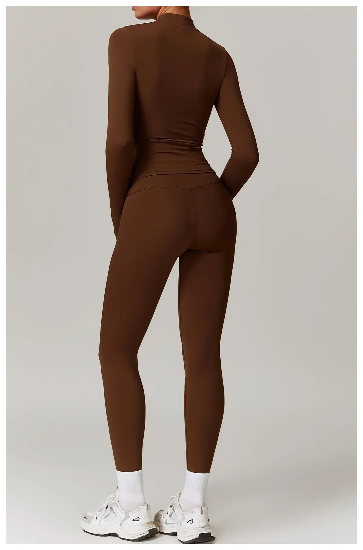 Slim Fit Długi Rękaw Kurtka Zewnętrzna do Joggingu z Połową Zamka