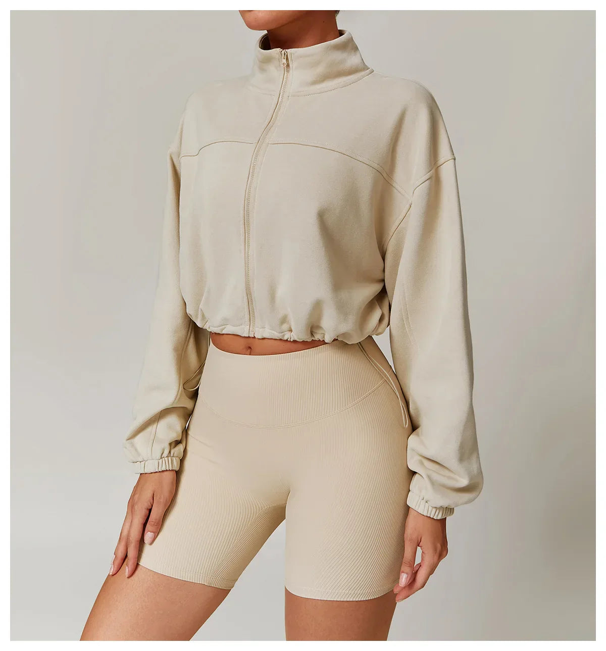 Kurtka Zipper dla Kobiet do Fitnessu