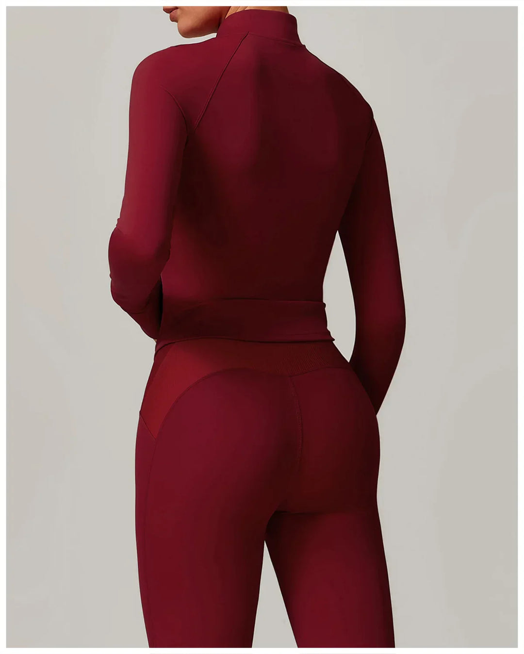 Smukła, wiatroszczelna kurtka sportowa z długim rękawem