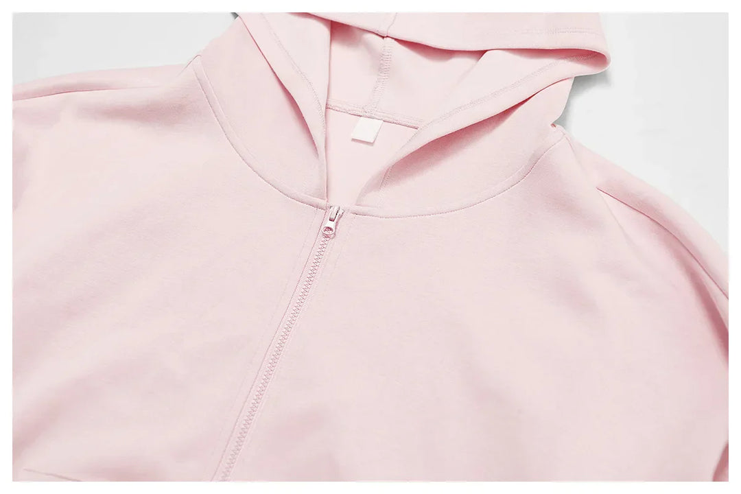 Wytrzymała Luźna Bluza z Kapturem i Długimi Rękawami