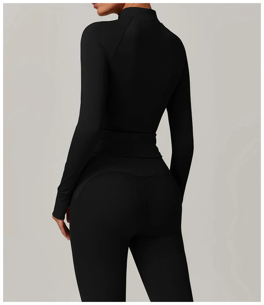 Smukła, wiatroszczelna kurtka sportowa z długim rękawem