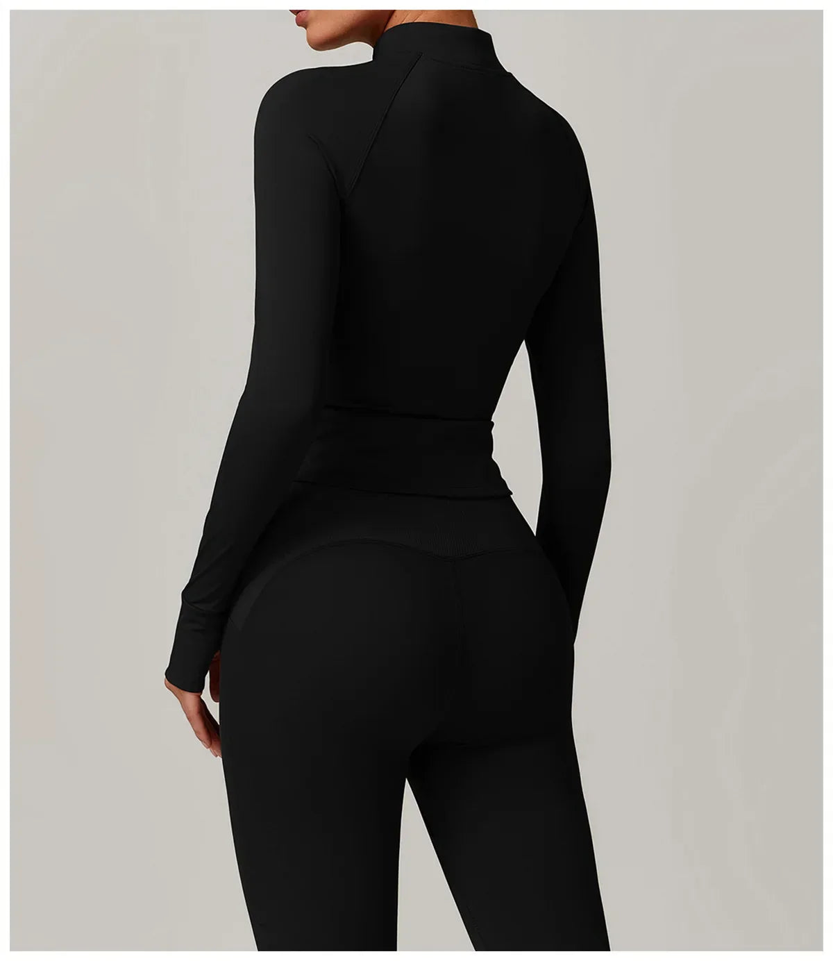 Smukła, wiatroszczelna kurtka sportowa z długim rękawem