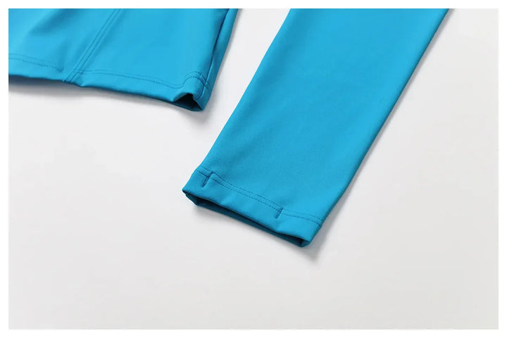 Zimowa Kurtka Fitness z Długim Rękawem o Wysokiej Elastyczności