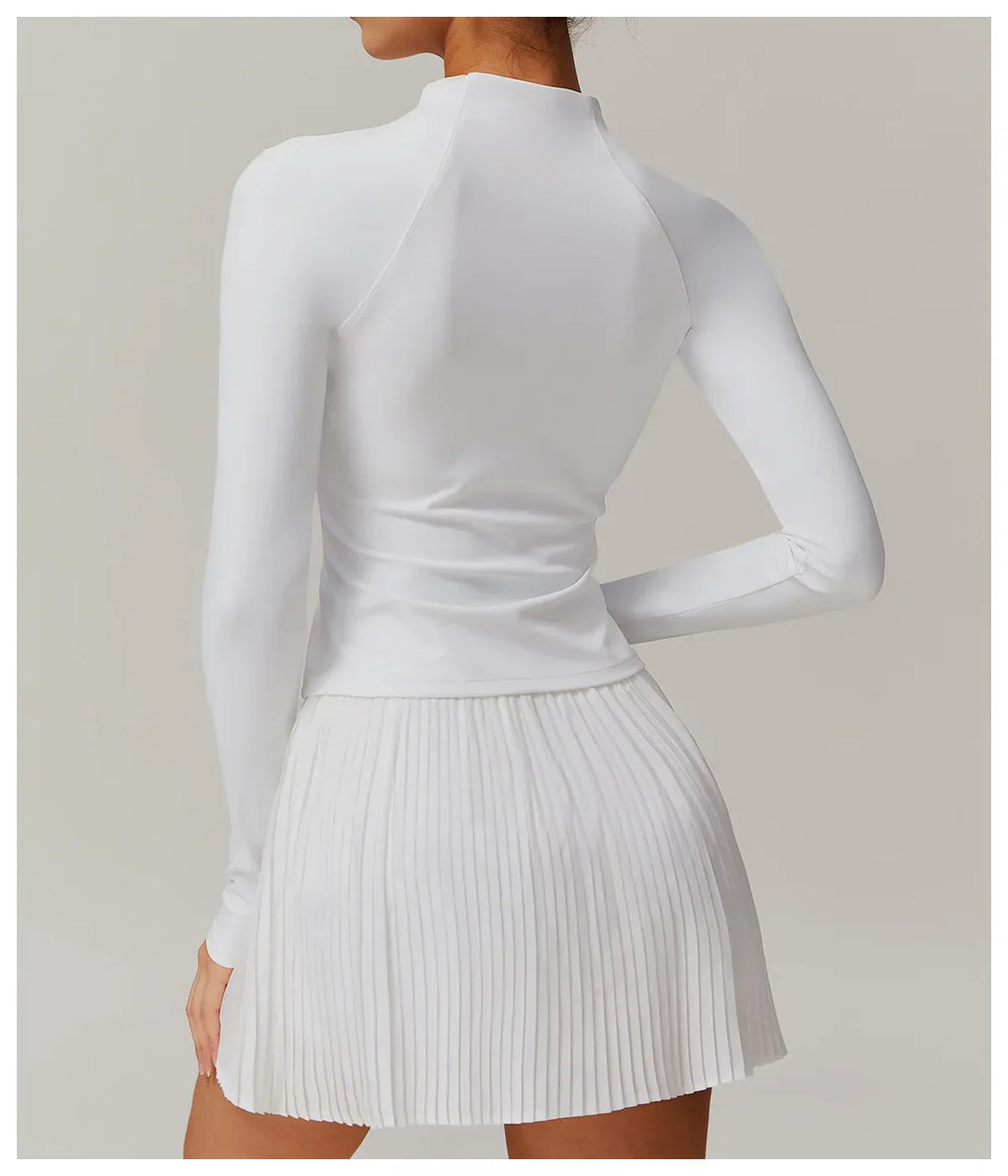 Zimowa Kurtka Fitness z Długim Rękawem o Wysokiej Elastyczności