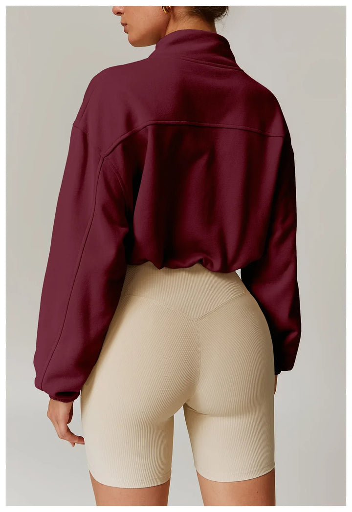 Kurtka Zipper dla Kobiet do Fitnessu