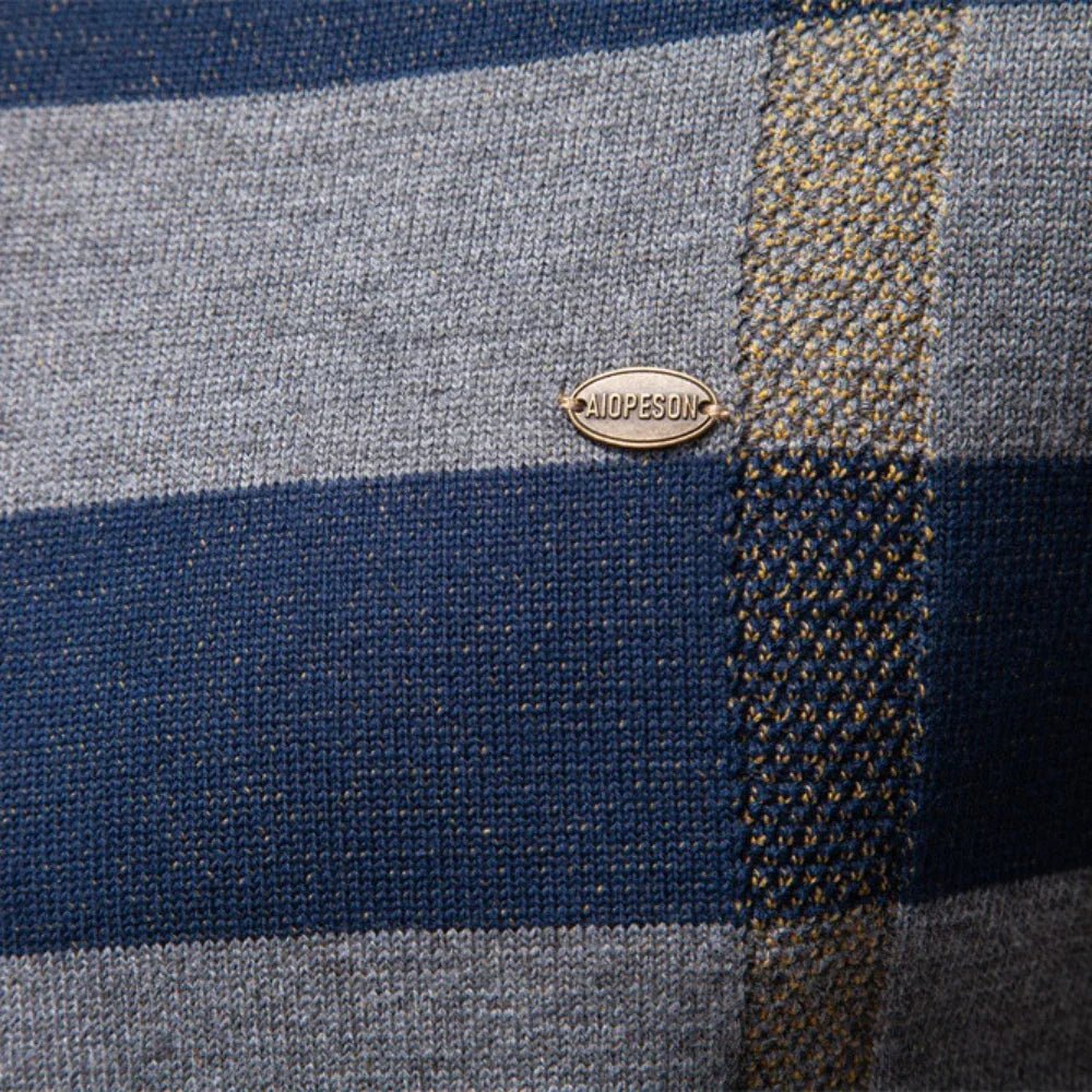 Ignacy™ | Męski sweter w rombowy wzór