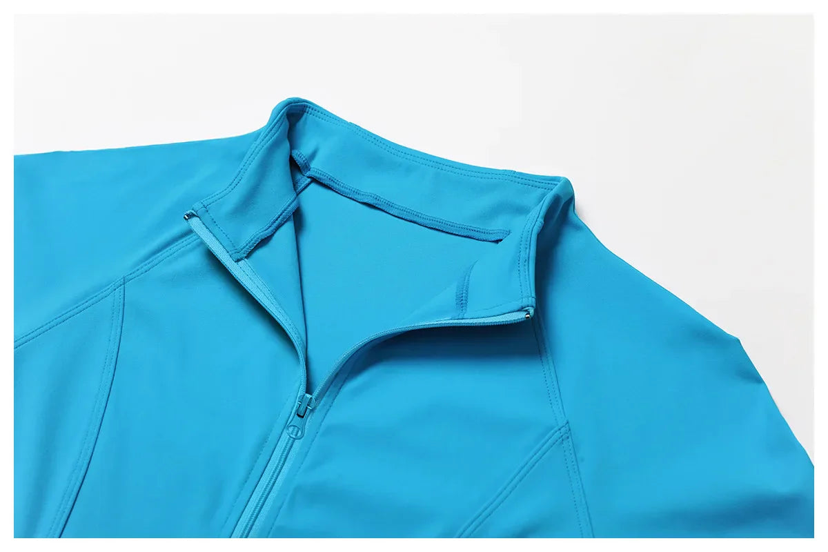 Zimowa Kurtka Fitness z Długim Rękawem o Wysokiej Elastyczności