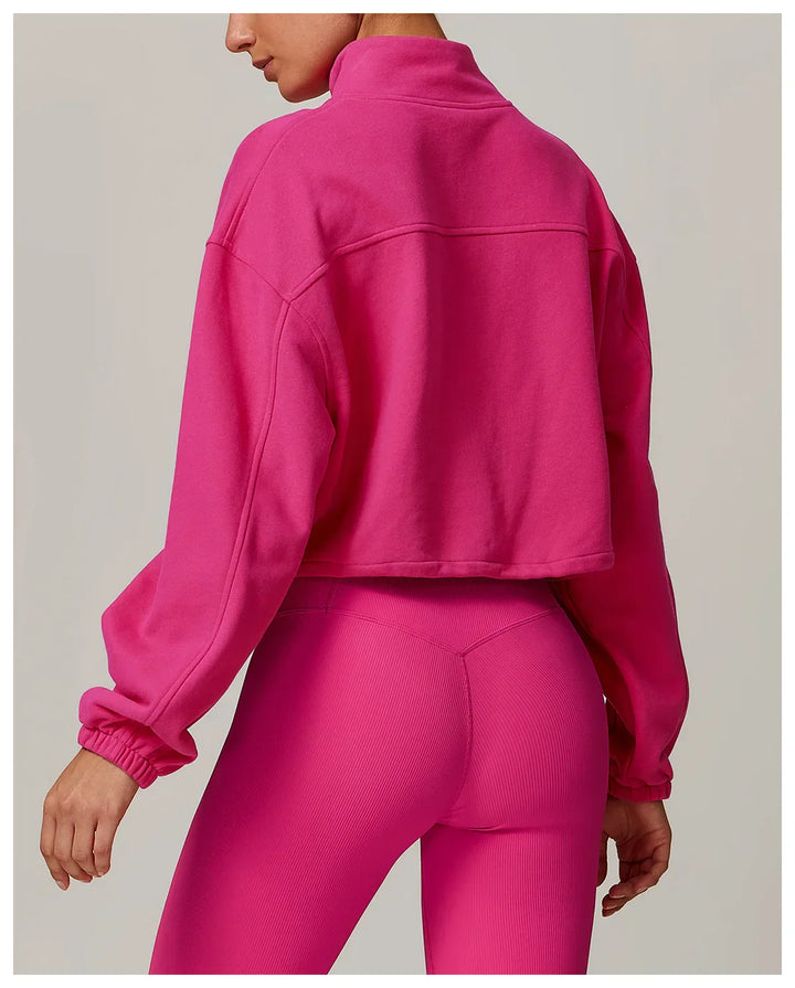 Kurtka Zipper dla Kobiet do Fitnessu