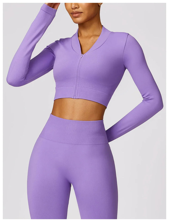 Kurtka sportowa damska z długim rękawem