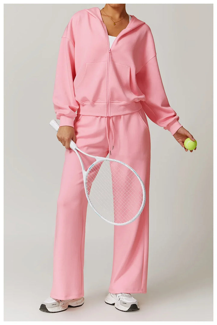 Wytrzymała Luźna Bluza z Kapturem i Długimi Rękawami