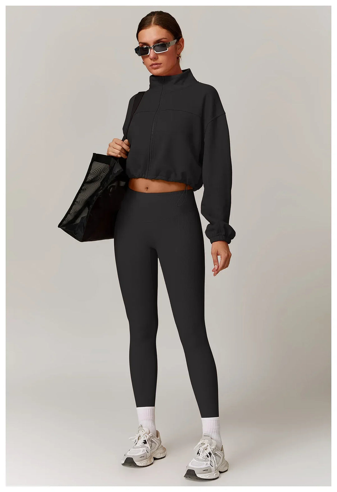 Kurtka Zipper dla Kobiet do Fitnessu