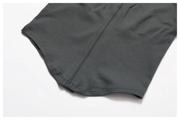 Bezszwowa kurtka z długimi rękawami i zamkiem